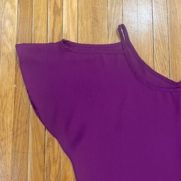 Cold Shoulder Top Purple - Picture 2 of 10